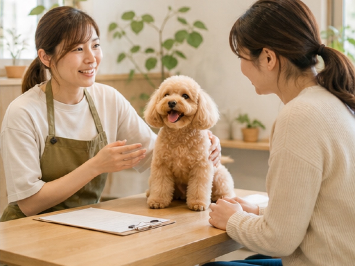 ペットと一緒に行う事前相談